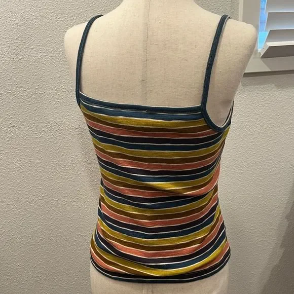 Madewell Wrap Cami Top in Stripe - Multi color - Size Medium - Picture 7 of 7
